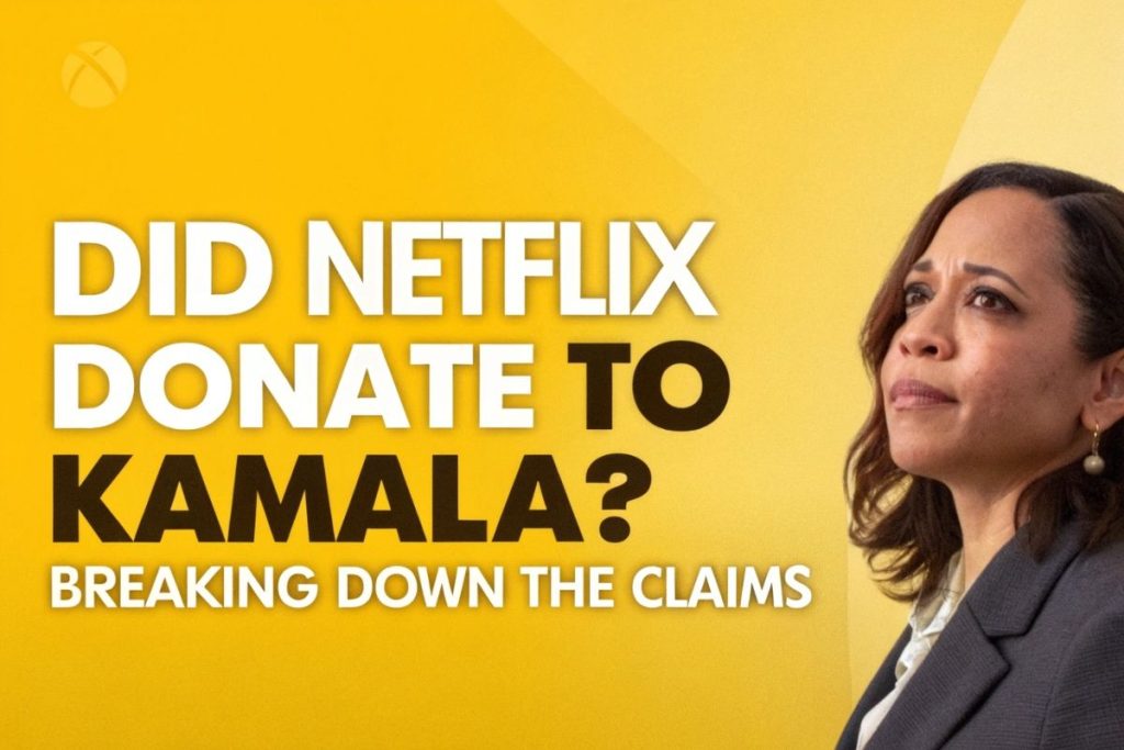 did netflix donate to kamala